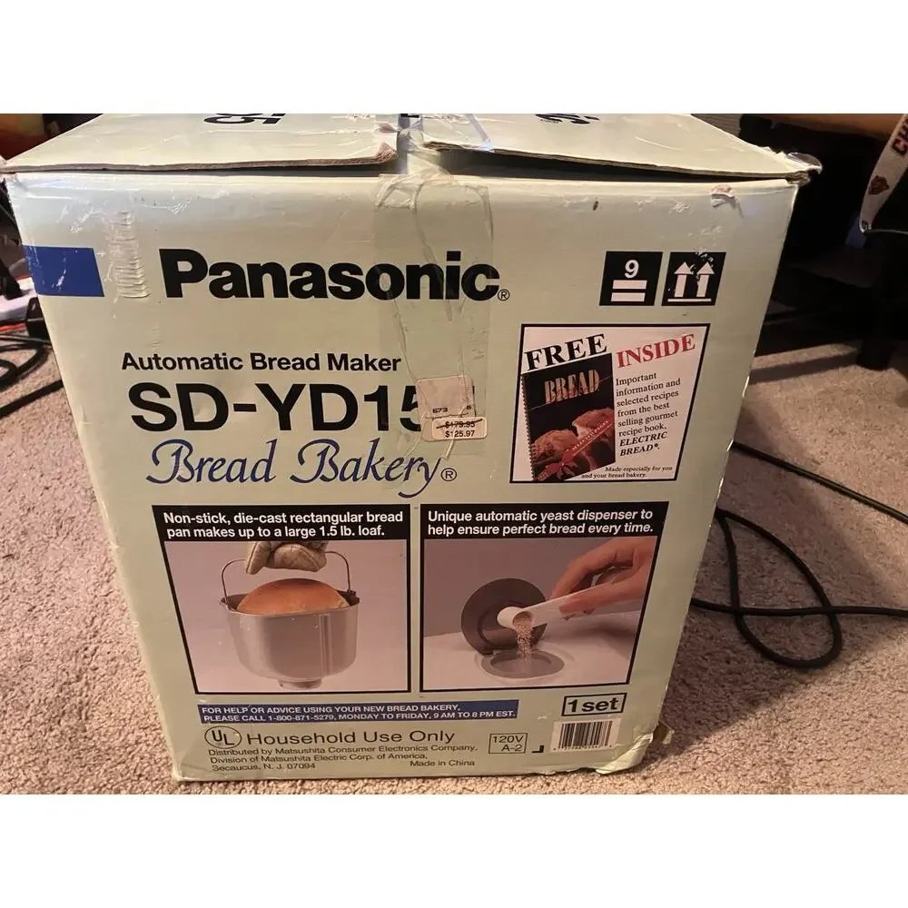Panasonic SDYD155 Automatic Bread Maker Machine (NEW OPEN BOX)
